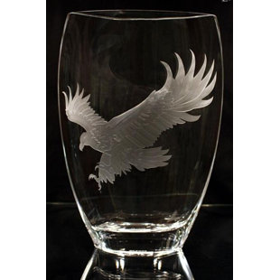 Polish Art Handmade Glass Table Vase
