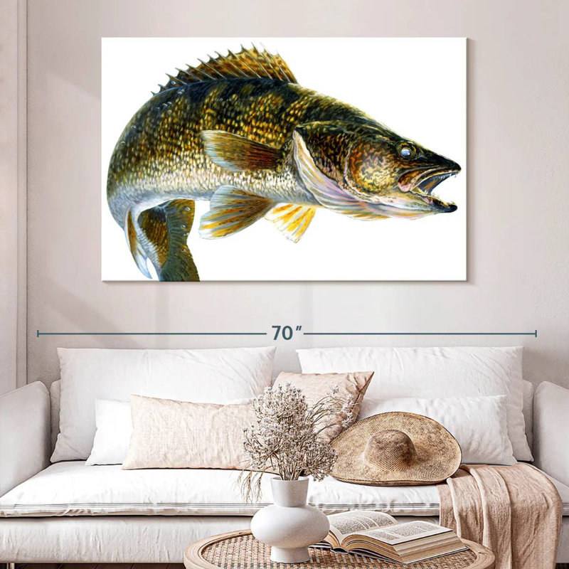 Break Line Walleye, 34" H x 51" W