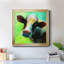 «Colorful Quirky Cow», peinture sur toile encadrée-971242629-971242686