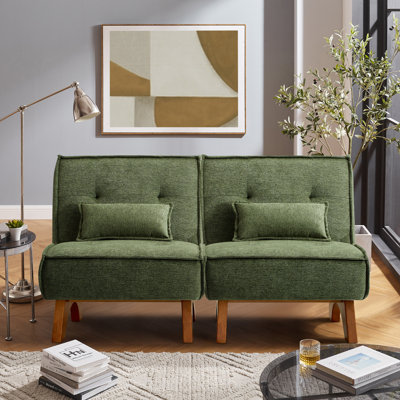 Kayala Upholstered Accent Lounge Chair with Pillow