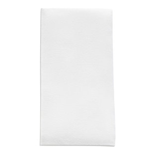 Serviettes blanches en papier blanc
