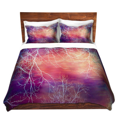 Ensemble de housse de couette night time trees i