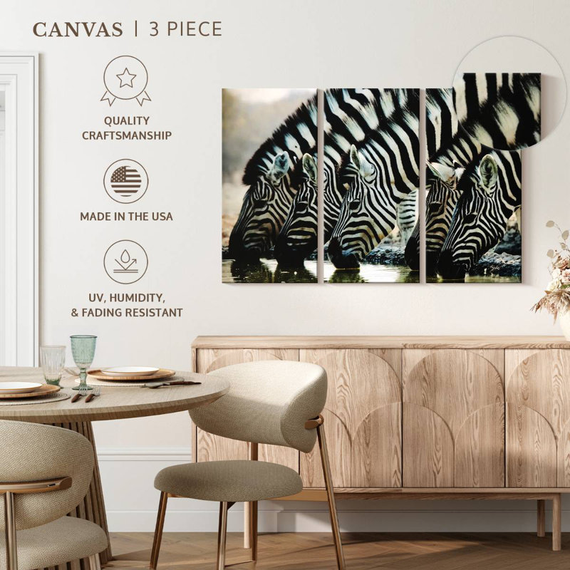 Brampt Scheveningen Zebras, 28" H x 45" W
