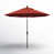 Toile rouge jockey Sunbrella® toile noire