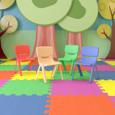 Chaise d'école en plastique empilable en polypropylène Florida