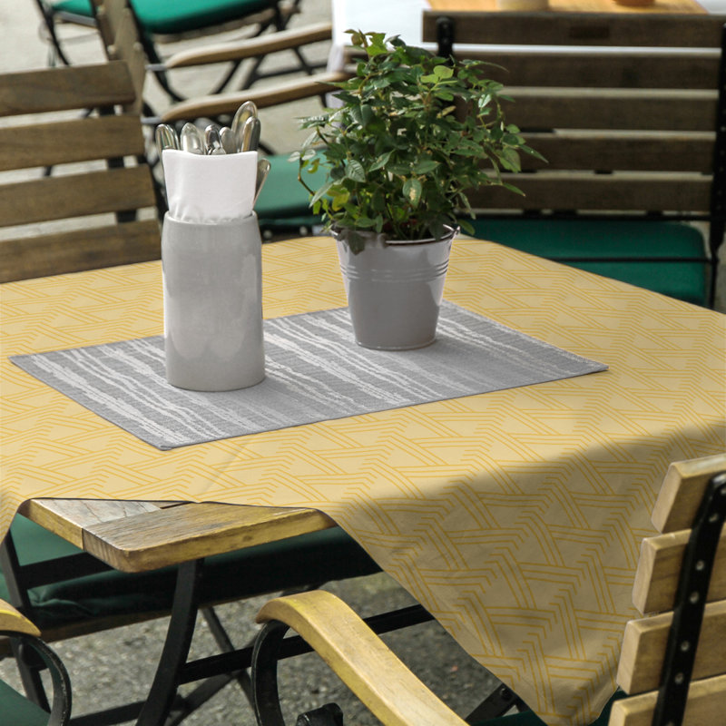 Classic Zig Zag Tablecloth, Yellow