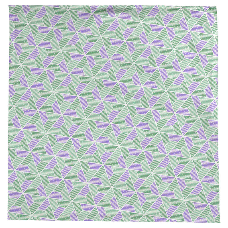 Leffel Trapezoids Tablecloth, Green/Yellow