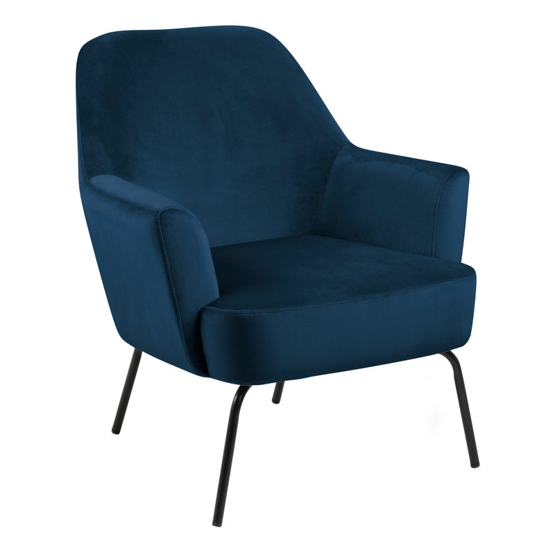 Cearfoss Upholstered Armchair, Navy