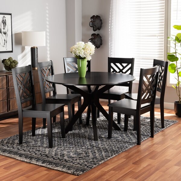 Red Barrel Studio® Kamdin 7 - Piece Dining Set 