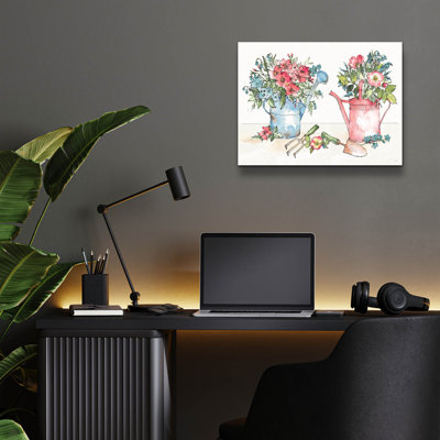 «Spring Season 1» par Anne Tavoletti, art mural en verre acrylique, 16 po x 12 po