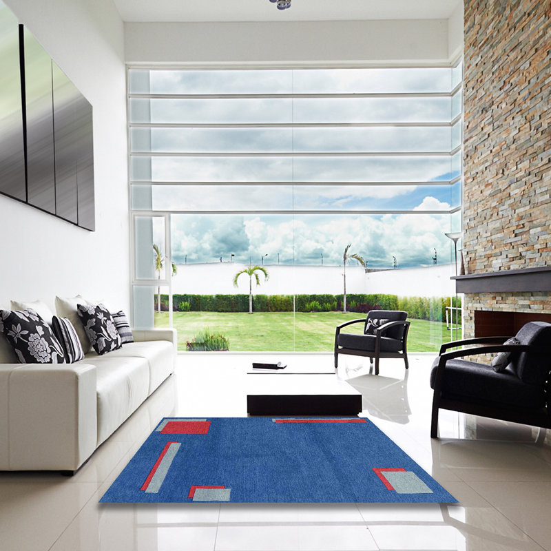 Abstract Indoor Rug, Square 3'