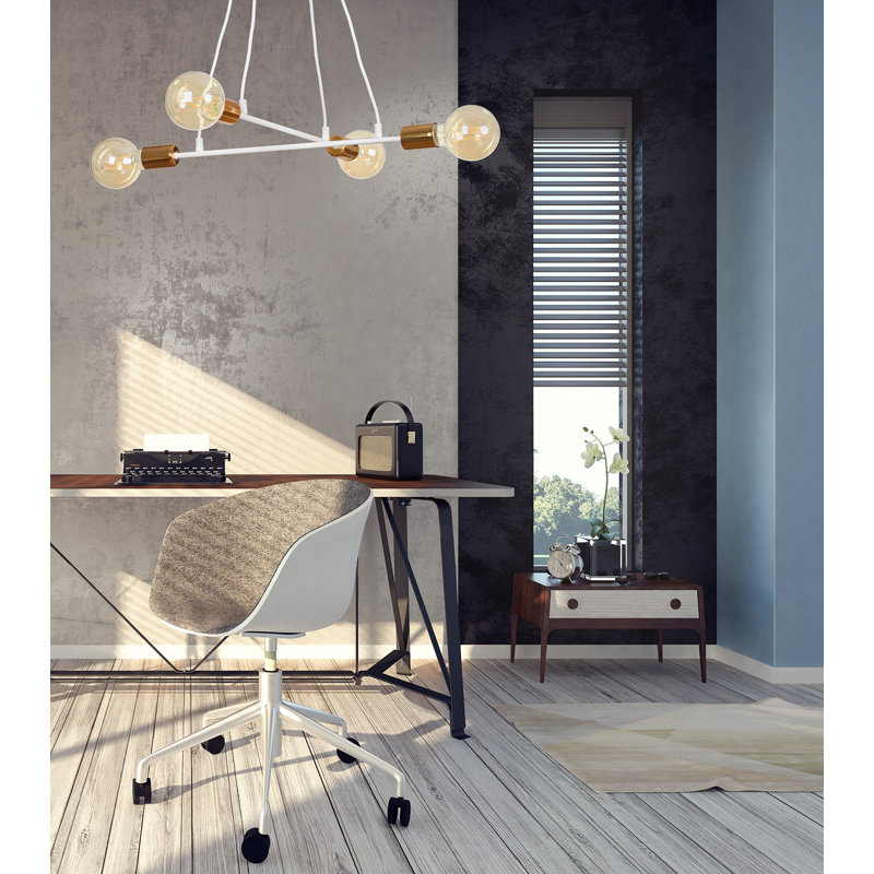 Mullen 4 - Light Cluster Pendant, White