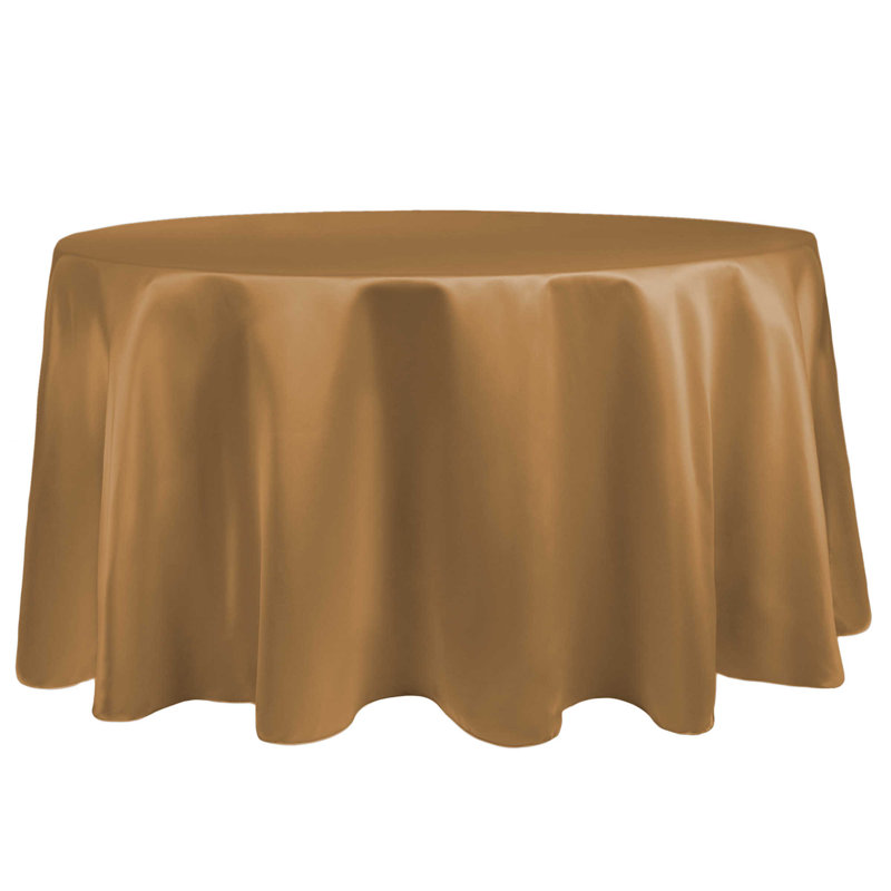 Nappe ronde Red Barrel Studio®, 96 po x 96 po, Or antique, 1