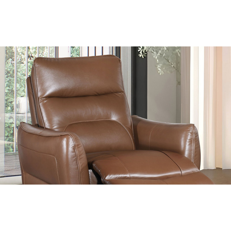 Fauteuil inclinable électrique de style contemporain, Brun
