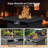 Drazen 2 - Person Patio Furniture Set With Fire Pit Table, All-Weather Wicker Outdoor Conversation Set With Chair And Thick Cushions-1541070966-1541070965-1541070960