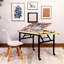Table de puzzle avec tiroirs et pieds en métal