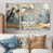 Toile naturelle avec cadre flottant