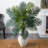 54'' Faux Palm Tree in Stone Planter