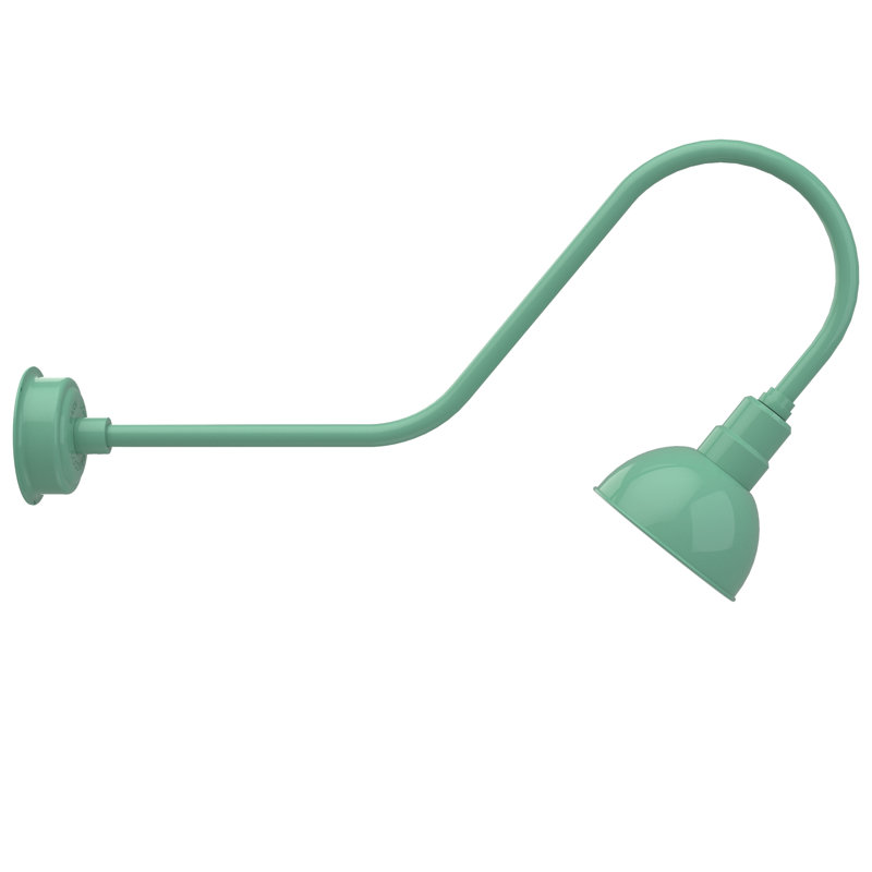 Luminaire de grange d’extérieur à del Dipkarpaz, H 12 po x l 8 po x P 36 po, Jade