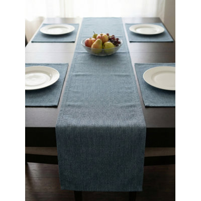 Chemin de table intérieur turquoise 14 x 72