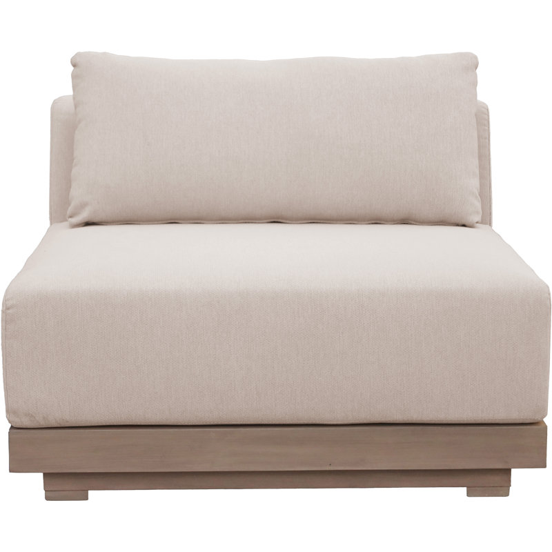 Fauteuil modulaire d'extérieur Solace, Beige