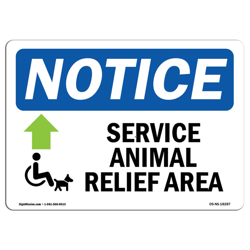 Notice Sign, 24" W x 18" H x 0.1" D