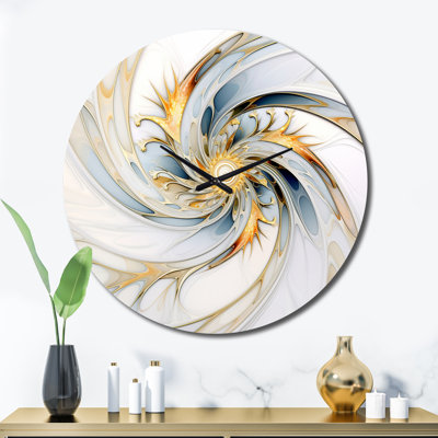 Horloge murale Fractal Flower Joy