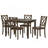 Brown 5 Piece Dining Table Set