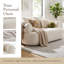 Canapé simple surdimensionné de 64 po sans dossier, fauteuil Cloud rembourré à siège profond Boucle, méridienne sans cadre avec support en métal, 4 coussins assortis et canapé-lit confortable-437220199