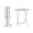 Radstock 5PC Wood Folding Tray Table Set with Stand-47786131