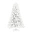 Grand arbre de Noël artificiel, arbre de Noël non éclairé avec embouts de branches, ouverture automatique, base en acier, décoration des Fêtes pour bureau personnel, blanc-101673584