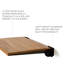Banc de douche pliable en bois de teck SlimLine