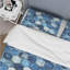 Ensemble de housse de couette bleu marine Midcentury Hexagon Print III - Midcentury-109173087