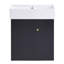 Meuble-lavabo flottant moderne 21,6 po avec lavabo en céramique