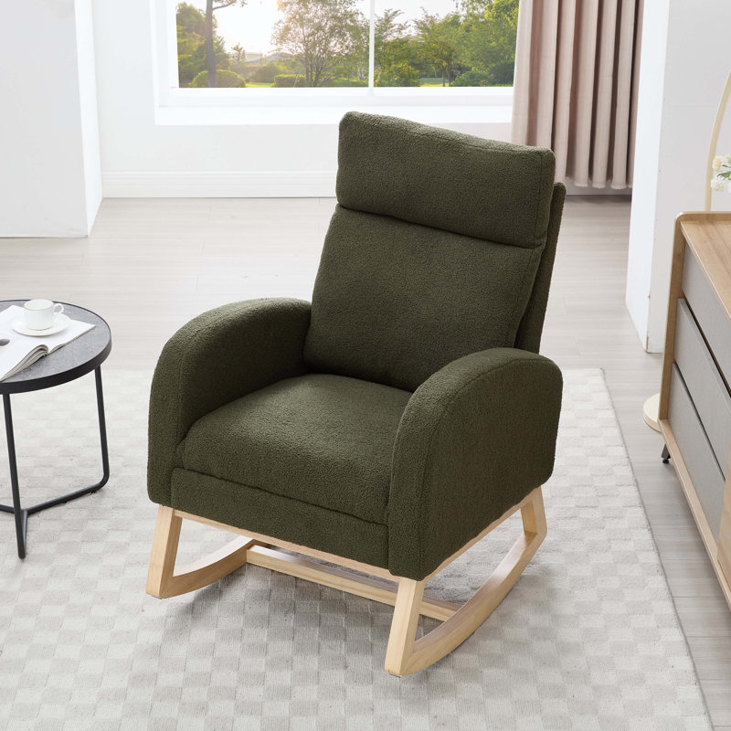 Chaise berçante Teddy, Vert