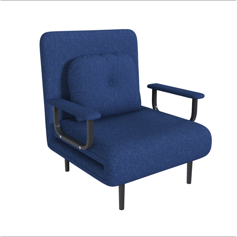 Fauteuil convertible 3-en-1 pliant pour canapé-lit - Dossier réglable à 5 positions avec coussin, canapé-lit peu encombrant pour le salon, la chambre à coucher et le bureau