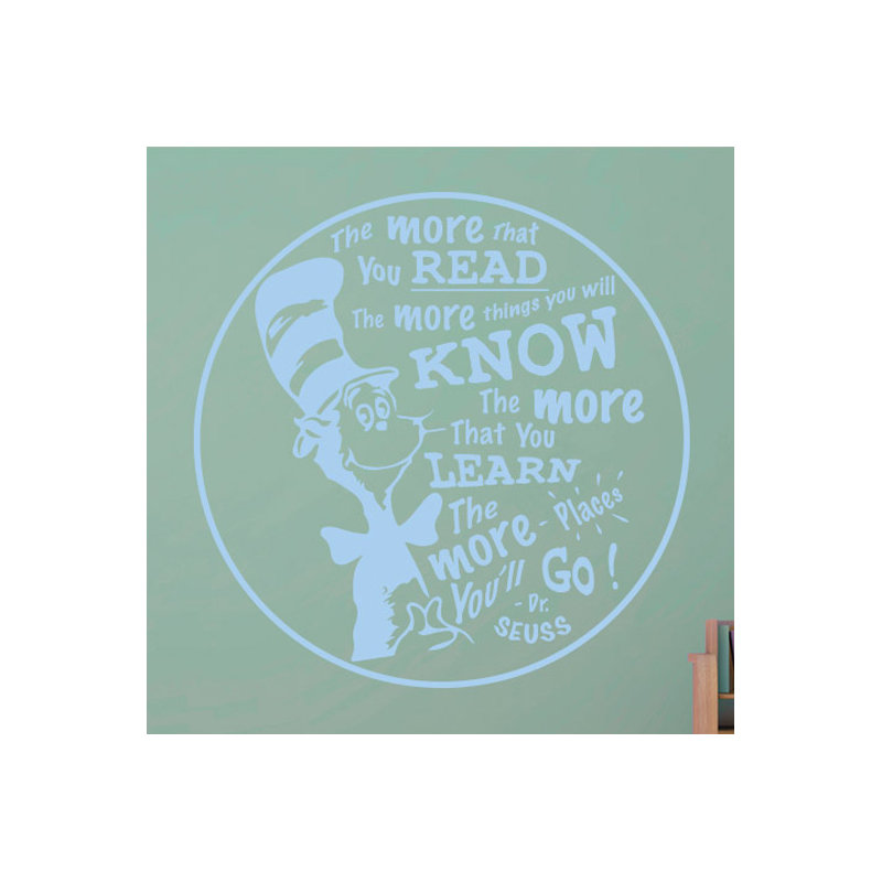 Non-Wall Damaging Wall Decal, Light Blue
