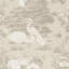 Sophie Laurence Cream Grey Metallic Gold Floral Paste The Wall Wallpaper 740