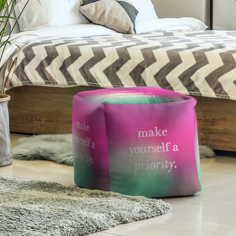 Repose-pieds, Fuchsia / vert