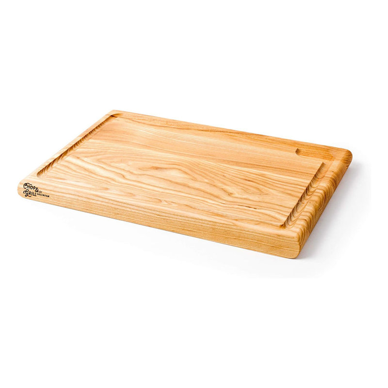 Green Pan Chop & Grill 45 Cm Rectangular Solid Ash Wood Chopping Board