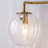 3 - Light Dimmable Vanity Light With Sphere Globe Ribbed Glass-1313488507