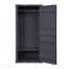 Armoire à 1 porte avec serrure intégrée - Finition canon de fusil