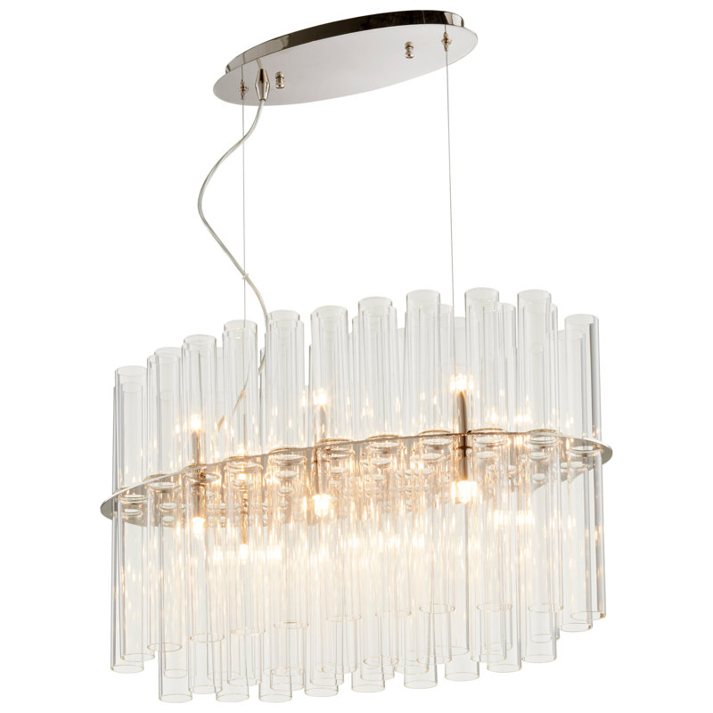 Luminaire suspendu géométrique pour îlot de cuisine 12 lumières Beaker