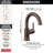 Trinsic Single Hole Bathroom Faucet with Drain Assembly, Single Handle Bathroom Sink Faucet-335381035