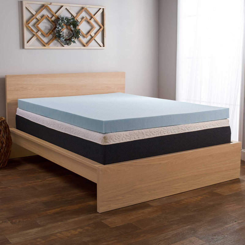 Comfort Tech 4'' Memory Foam Mattress Topper, King