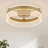 11.81" Dimmable Modern Round Led Flush Mount With Textured Acrylic Shade