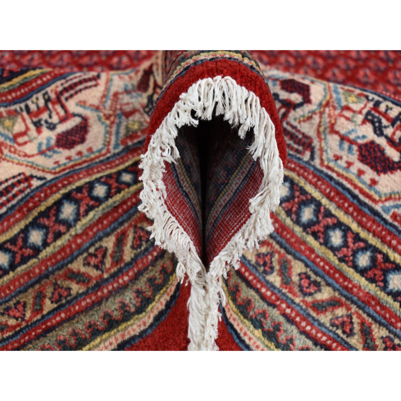Swader One-of-a-Kind 7'1" X 10'8" New Age Wool Area Rug Red