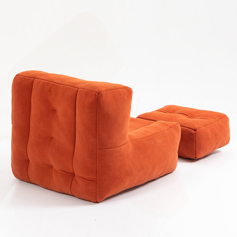 Fauteuil à billes confortable en mousse à mémoire de forme, idéal pour se détendre dans n'importe quelle pièce, Rouge