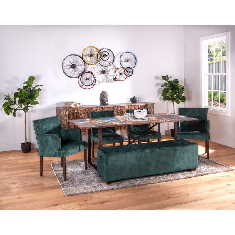 Arabella Upholstered Bench, 17" H x 79" W x 18" D