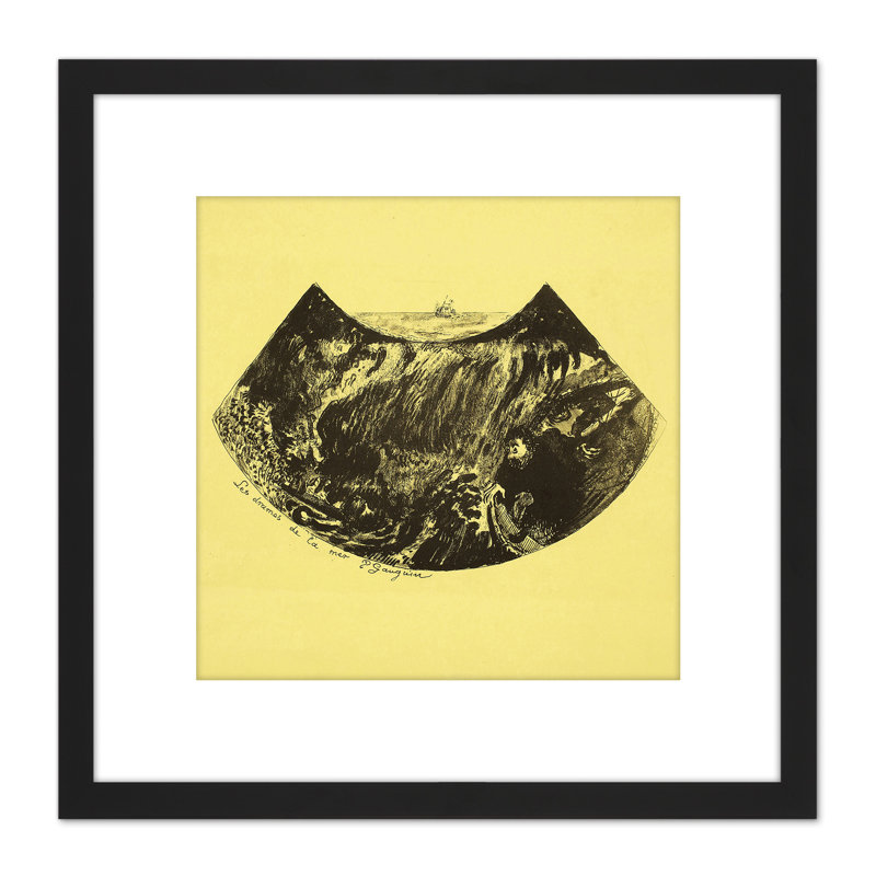 Les Drames De La Mer Dramas Of The Sea by Paul Gauguin - Single Picture Frame Painting
